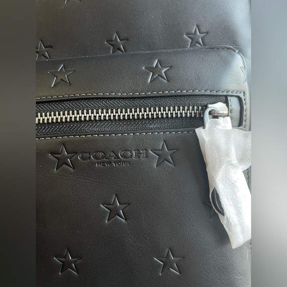 NWT！COACH WEST PACK WITH STAR PRINT (COACH CW383) GUNMETAL/BLACK - Picture 4 of 9